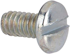 Value Collection - #2-56 UNC, 3/16" Length Under Head Slotted Drive Machine Screw - Binding Head, Grade J82 Steel, Zinc-Plated Finish, Without Washer - Eagle Tool & Supply