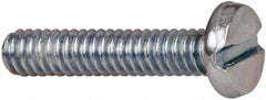 Value Collection - #2-56 UNC, 7/16" Length Under Head Slotted Drive Machine Screw - Binding Head, Grade J82 Steel, Zinc-Plated Finish, Without Washer - Eagle Tool & Supply