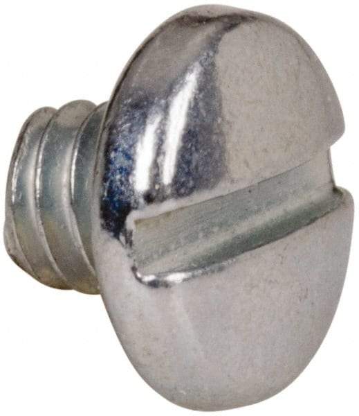 Value Collection - #5-40 UNC, 1/8" Length Under Head Slotted Drive Machine Screw - Binding Head, Grade J82 Steel, Zinc-Plated Finish, Without Washer - Eagle Tool & Supply
