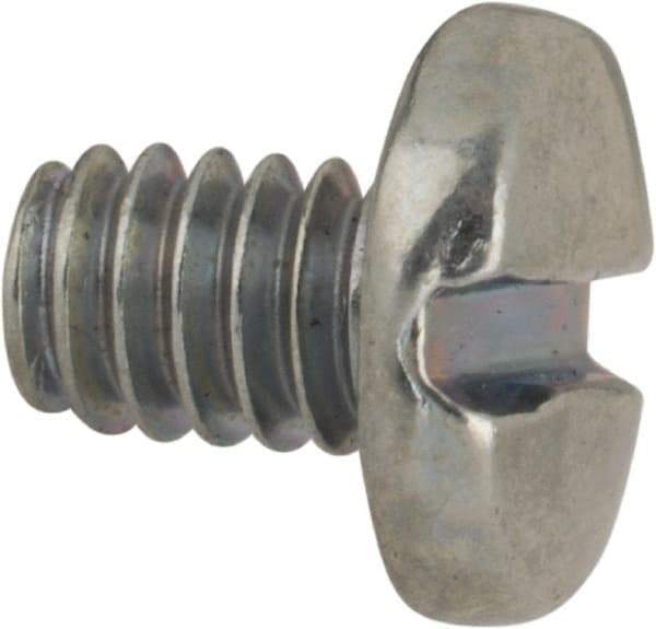 Value Collection - #5-40 UNC, 3/16" Length Under Head Slotted Drive Machine Screw - Binding Head, Grade J82 Steel, Zinc-Plated Finish, Without Washer - Eagle Tool & Supply