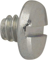 Value Collection - #6-32 UNC, 1/8" Length Under Head Slotted Drive Machine Screw - Binding Head, Grade J82 Steel, Zinc-Plated Finish, Without Washer - Eagle Tool & Supply