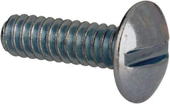 Value Collection - #4-40 UNC, 3/8" Length Under Head Slotted Drive Machine Screw - Truss Head, Grade J82 Steel, Zinc-Plated Finish, Without Washer - Eagle Tool & Supply