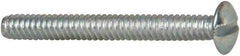Value Collection - #6-32 UNC, 1-1/4" Length Under Head Slotted Drive Machine Screw - Truss Head, Grade J82 Steel, Zinc-Plated Finish, Without Washer - Eagle Tool & Supply