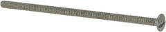 Value Collection - #6-32 UNC, 3" Length Under Head Slotted Drive Machine Screw - Truss Head, Grade J82 Steel, Zinc-Plated Finish, Without Washer - Eagle Tool & Supply