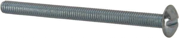 Value Collection - #10-32 UNF, 2-1/2" Length Under Head Slotted Drive Machine Screw - Truss Head, Grade J82 Steel, Zinc-Plated Finish, Without Washer - Eagle Tool & Supply