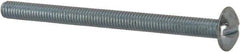 Value Collection - #10-32 UNF, 2-1/2" Length Under Head Slotted Drive Machine Screw - Truss Head, Grade J82 Steel, Zinc-Plated Finish, Without Washer - Eagle Tool & Supply