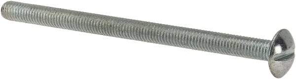 Value Collection - #10-32 UNF, 3" Length Under Head Slotted Drive Machine Screw - Truss Head, Grade J82 Steel, Zinc-Plated Finish, Without Washer - Eagle Tool & Supply