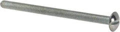 Value Collection - #10-32 UNF, 3" Length Under Head Slotted Drive Machine Screw - Truss Head, Grade J82 Steel, Zinc-Plated Finish, Without Washer - Eagle Tool & Supply