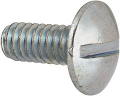 Value Collection - #12-24 UNC, 1/2" Length Under Head Slotted Drive Machine Screw - Truss Head, Grade J82 Steel, Zinc-Plated Finish, Without Washer - Eagle Tool & Supply
