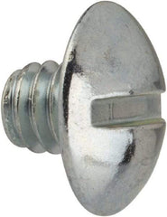 Value Collection - 1/4-20 UNC, 1/4" Length Under Head Slotted Drive Machine Screw - Truss Head, Grade J82 Steel, Zinc-Plated Finish, Without Washer - Eagle Tool & Supply