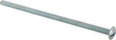 Value Collection - 1/4-20 UNC, 6" Length Under Head Slotted Drive Machine Screw - Truss Head, Grade J82 Steel, Zinc-Plated Finish, Without Washer - Eagle Tool & Supply