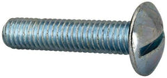 Value Collection - 3/8-16 UNC, 1-3/4" Length Under Head Slotted Drive Machine Screw - Truss Head, Grade J82 Steel, Zinc-Plated Finish, Without Washer - Eagle Tool & Supply