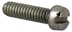 Value Collection - #3-48 UNC, 3/8" Length Under Head Slotted Drive Machine Screw - Fillister Head, Grade J82 Steel, Zinc-Plated Finish, Without Washer - Eagle Tool & Supply