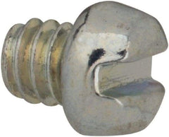 Value Collection - #5-40 UNC, 1/8" Length Under Head Slotted Drive Machine Screw - Fillister Head, Grade J82 Steel, Zinc-Plated Finish, Without Washer - Eagle Tool & Supply