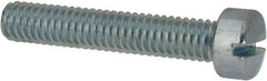 Value Collection - 5/16-18 UNC, 1-3/4" Length Under Head Slotted Drive Machine Screw - Fillister Head, Grade J82 Steel, Zinc-Plated Finish, Without Washer - Eagle Tool & Supply