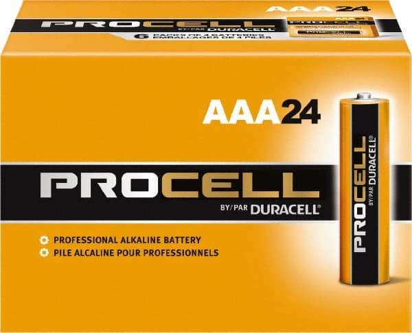Duracell - Size AAA, Alkaline, Standard Battery - 1.5 Volts - Eagle Tool & Supply