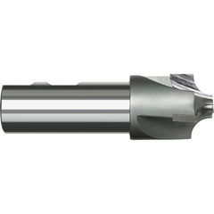 Harvey Tool - 5/8" Radius, 2" Diam, 3 Flute Carbide Tipped Corner Rounding End Mill - Exact Industrial Supply