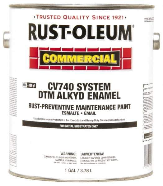 Rust-Oleum - 1 Gal Flat Red Alkyd Primer - 325 to 650 Sq Ft Coverage, Quick Drying, Interior/Exterior - Eagle Tool & Supply