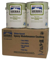 Rust-Oleum - 1 Gal Safety Red Water-Based Epoxy - 230 to 340 Sq Ft/Gal Coverage - Eagle Tool & Supply
