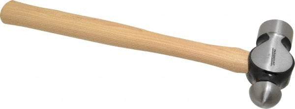 Paramount - 3 Lb Head Ball Pein Hammer - Wood Handle, 16-1/2" OAL - Eagle Tool & Supply