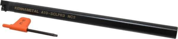 Kennametal - 19.56mm Min Bore Diam, 254mm OAL, 5/8" Shank Diam, A-SCLP Indexable Boring Bar - CP.. Insert, Screw Holding Method - Eagle Tool & Supply