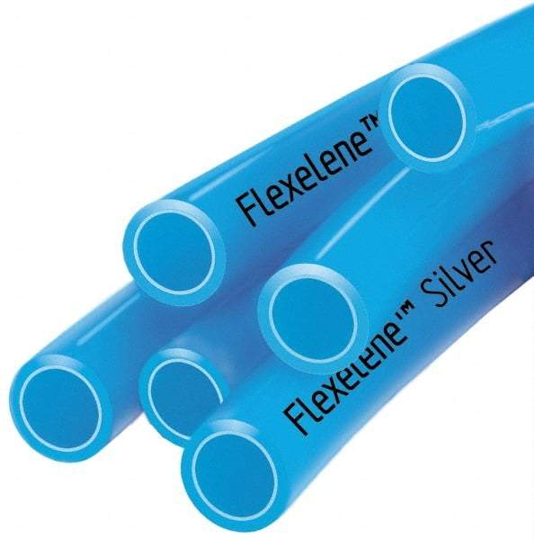 Made in USA - 5/16" ID x 7/16" OD, 1/16" Wall Thickness, 100' Long, Polyethylene Tube - Translucent Blue, 66 Max psi, 92 Shore A Hardness, -40 to 170°F - Eagle Tool & Supply