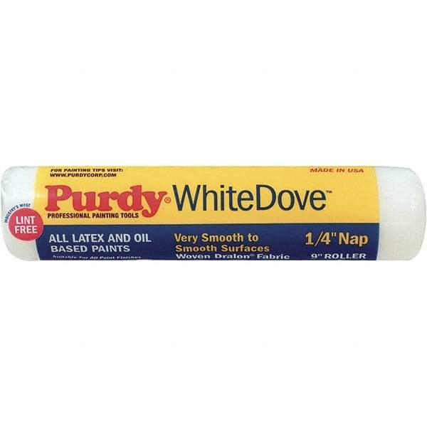 Purdy - 1/4" Nap, 9" Wide Paint General Purpose Roller Cover - Smooth Texture, Dralon - Eagle Tool & Supply