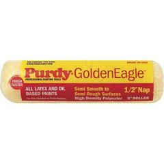 Purdy - 1/2" Nap, 9" Wide Paint General Purpose Roller Cover - Semi-Rough Texture, Synthetic Knit - Eagle Tool & Supply