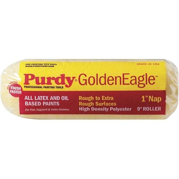 Purdy - 1" Nap, 9" Wide Paint General Purpose Roller Cover - Rough Texture, High Density Polyester - Eagle Tool & Supply