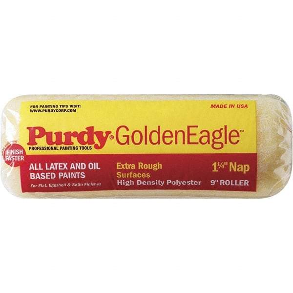 Purdy - 1-1/4" Nap, 9" Wide Paint General Purpose Roller Cover - Rough Texture, High Density Polyester - Eagle Tool & Supply