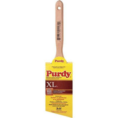 Purdy - 3" Angled Synthetic Sash Brush - 3-3/16" Bristle Length, 6-1/2" Wood Fluted Handle - Eagle Tool & Supply