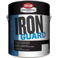 Krylon - 1 Gal Flat Black Flat Finish Acrylic Enamel Paint - Interior/Exterior - Eagle Tool & Supply