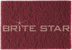 Brite Star - Ultra Fine Grade Silicon Carbide Hand Pad - Gray, 6" Wide x 9" Long, Nonwoven - Eagle Tool & Supply