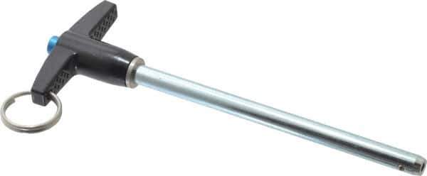 Gibraltar - 1/4" Diam, 3-1/2" Usable Length, T Handle, Quick Release Pin - Grade 4130 Steel, Zinc-Plated Finish - Eagle Tool & Supply