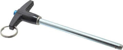 Gibraltar - 1/4" Diam, 3-1/2" Usable Length, T Handle, Quick Release Pin - Grade 4130 Steel, Zinc-Plated Finish - Eagle Tool & Supply