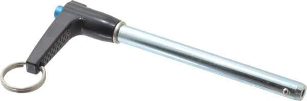 Gibraltar - 5/16" Diam, 3" Usable Length, L Handle, Quick Release Pin - Grade 4130 Steel, Zinc-Plated Finish - Eagle Tool & Supply