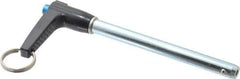 Gibraltar - 5/16" Diam, 3" Usable Length, L Handle, Quick Release Pin - Grade 4130 Steel, Zinc-Plated Finish - Eagle Tool & Supply