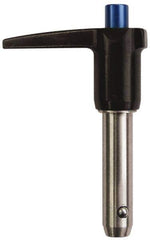 Gibraltar - 1/2" Diam, 5" Usable Length, L Handle, Quick Release Pin - Grade 17-4 Stainless Steel, Bright Finish - Eagle Tool & Supply