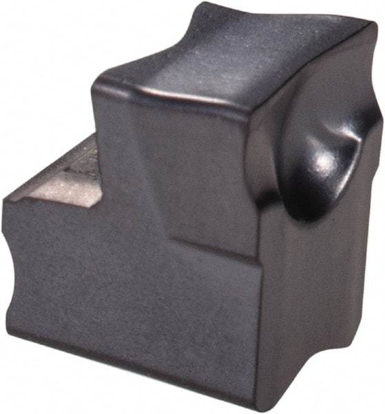 Iscar - TAG JT IC908 Grade, 1/4" Cutting Width, Carbide Cutoff Insert - 0° Neutral Lead Angle, 0.0134" Cnr Rad, TiAlN Coated, Single End - Eagle Tool & Supply
