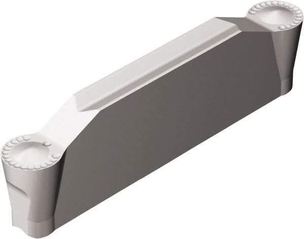 Sandvik Coromant - 0400N123 Grade H13A, 4mm Cutting Width Carbide Grooving Insert - 23.1mm Max Depth of Cut, Neutral, 2mm Corner Radius, Uncoated - Eagle Tool & Supply