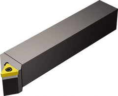 Sandvik Coromant - STTC, Right Hand Cut, 30° Lead Angle, 25mm Shank Height x 25mm Shank Width, Neutral Rake Indexable Turning Toolholder - 150mm OAL, TCMT 16 T3 08 Insert Compatibility, Series CoroTurn 107 - Eagle Tool & Supply