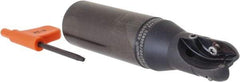 Kennametal - 3/4" Cut Diam, 3/4" Max Depth of Cut, 1" Shank Diam, 4.28" OAL, Indexable Ball Nose End Mill - Weldon Flat Shank, C5505VX Toolholder, XPNT Insert - Eagle Tool & Supply