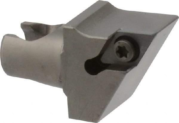 Kennametal - Right Hand Cut, Size KM20, DC.. Insert Compatiblity, Modular Turning & Profiling Cutting Unit Head - 12.5mm Ctr to Cutting Edge, 25mm Head Length, Series KM Mini - Eagle Tool & Supply