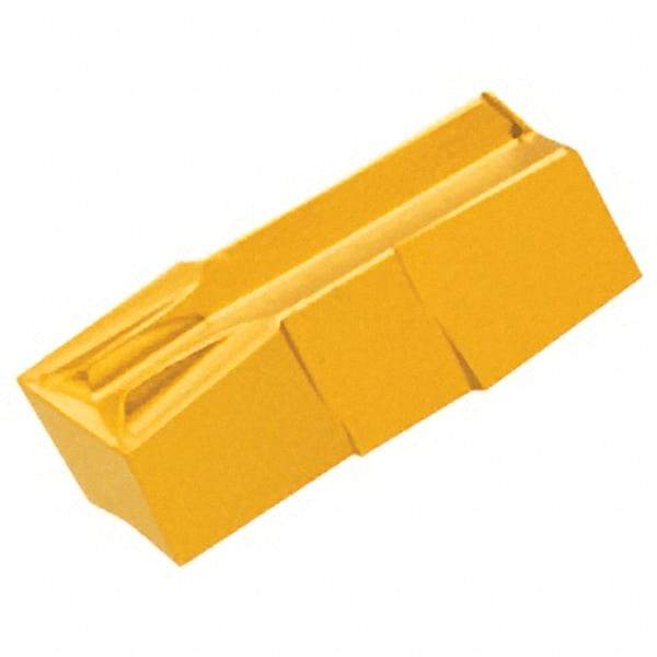 Iscar - 348020GIF Grade IC830, 3.48mm Cutting Width Carbide Grooving Insert - 13mm Max Depth of Cut, Neutral, 0.2mm Corner Radius, TiAlN Finish - Eagle Tool & Supply