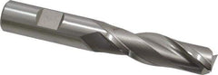 Hertel - 5/8", 2" LOC, 5/8" Shank Diam, 4-1/8" OAL, 2 Flute, Cobalt Square End Mill - Single End, Uncoated, Spiral Flute, 30° Helix, Centercutting, Right Hand Cut, Right Hand Flute - Eagle Tool & Supply