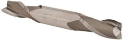 Hertel - 19/32", 1-1/8" LOC, 5/8" Shank Diam, 4-1/2" OAL, 2 Flute, High Speed Steel Square End Mill - Double End, Uncoated, Spiral Flute, 30° Helix, Centercutting, Right Hand Cut, Right Hand Flute - Eagle Tool & Supply