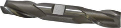 Hertel - 3/4", 1-5/16" LOC, 3/4" Shank Diam, 5" OAL, 2 Flute, High Speed Steel Square End Mill - Double End, Uncoated, Spiral Flute, 30° Helix, Centercutting, Right Hand Cut, Right Hand Flute - Eagle Tool & Supply