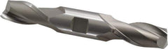 Hertel - 25/32", 1-9/16" LOC, 7/8" Shank Diam, 5-1/2" OAL, 2 Flute, High Speed Steel Square End Mill - Double End, Uncoated, Spiral Flute, 30° Helix, Centercutting, Right Hand Cut, Right Hand Flute - Eagle Tool & Supply