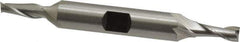 Hertel - 13/64", 1/2" LOC, 3/8" Shank Diam, 3-1/8" OAL, 2 Flute, High Speed Steel Square End Mill - Double End, Uncoated, Spiral Flute, 30° Helix, Centercutting, Right Hand Cut, Right Hand Flute - Eagle Tool & Supply