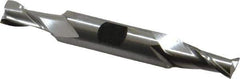 Hertel - 25/64", 13/16" LOC, 1/2" Shank Diam, 3-3/4" OAL, 2 Flute, High Speed Steel Square End Mill - Double End, Uncoated, Spiral Flute, 30° Helix, Centercutting, Right Hand Cut, Right Hand Flute - Eagle Tool & Supply